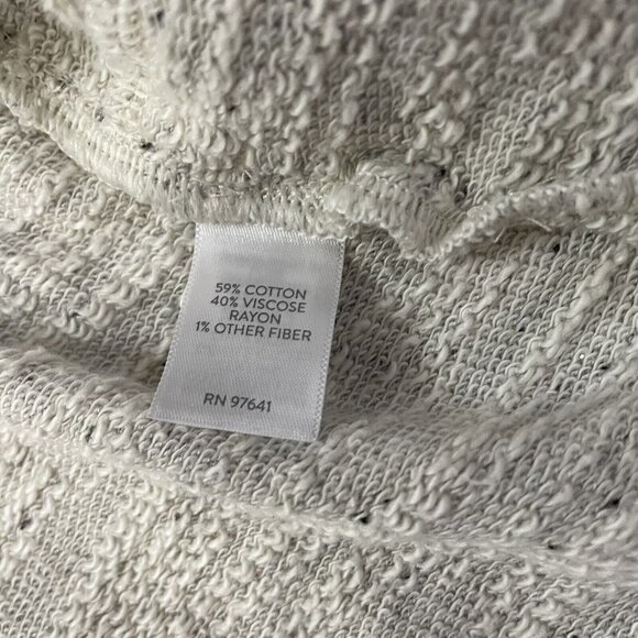 Pure Jill Women Cardigan Sweater Knitted Open Front Tie Waist Gray Petite Large - Picture 8 of 8